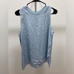 Vince light blue sleeveless top with hidden zipper